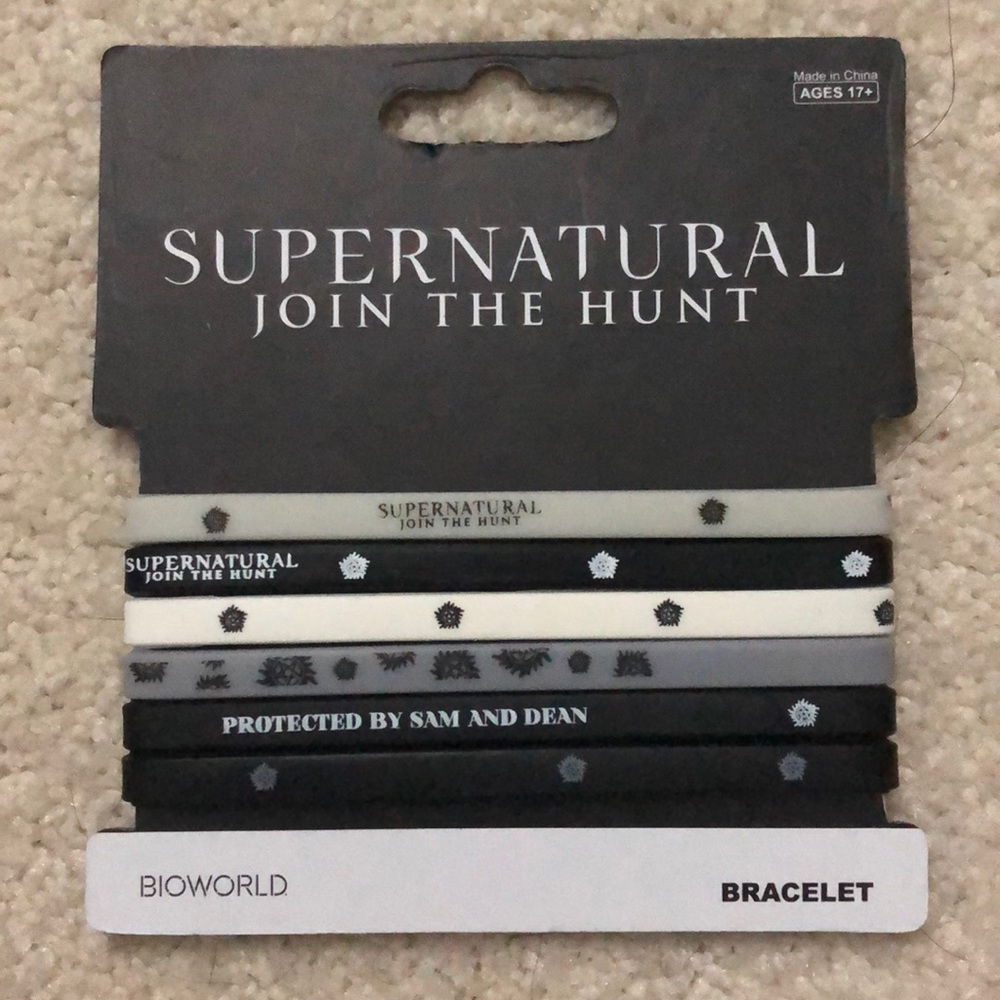 Supernatural-themed bracelet set